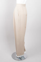 Eleanor Brenner Asymmetrical Fold Front High Waist Trouser