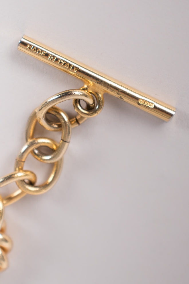 Gucci Vintage Enamel Toggle Braid Chain Belt