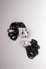 Vintage Bead Fringe Loop Crystal Earring