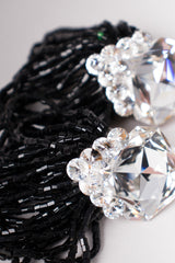 Vintage Bead Fringe Loop Crystal Earring