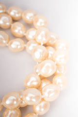 Monet Triple Strand Pearl Choker Necklace