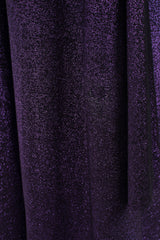 Giorgio Sant'Angelo Purple Reign Metallic Lamé Cape Dress