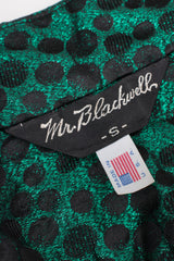 Mr. Blackwell Metallic Balloon Sleeve Swing Jacket