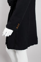 Comme des Garcons Knotted Scarf Collar A-Line Coat