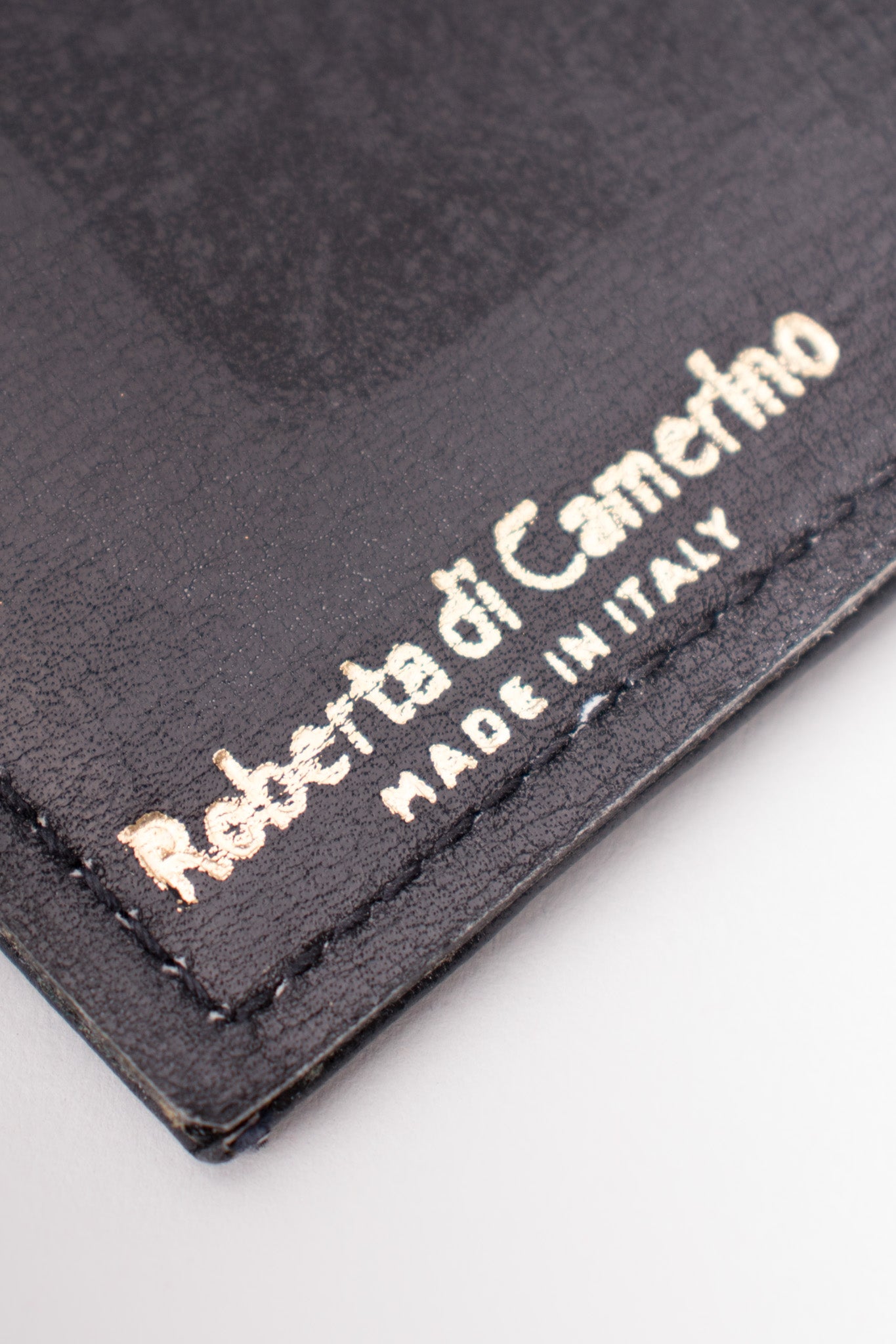 Roberta Di Camerino Signature Stripe Velvet Bifold Wallet