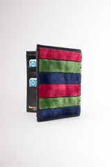 Roberta Di Camerino Signature Stripe Velvet Bifold Wallet