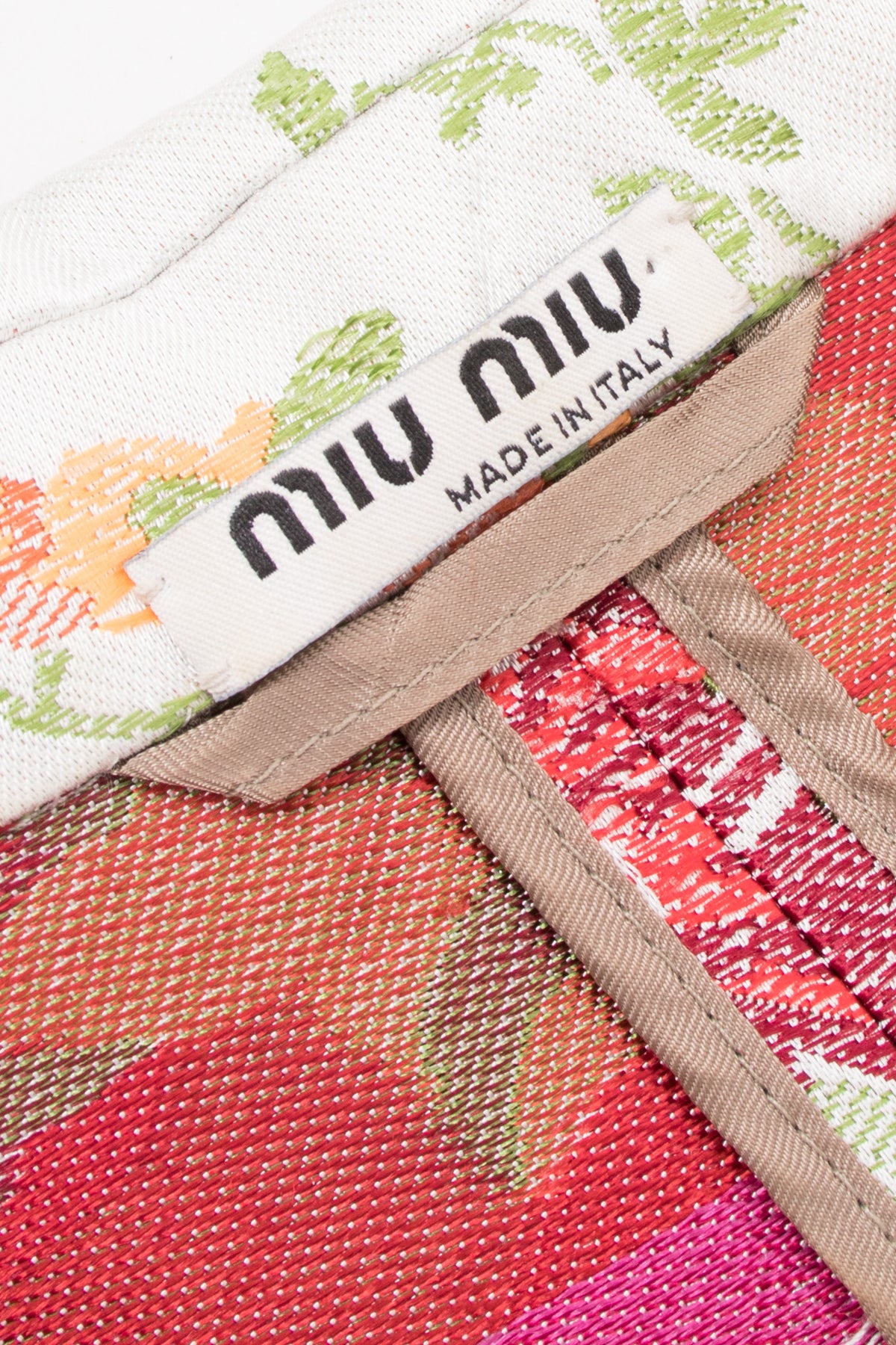 ジャケット・アウター MIU MIU Brocade lic Coat IT42 Miu Miu Spring Floral Brocade Jacket – Recess