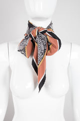 Leonard Neutral Shaded Floral Scarf Nagel