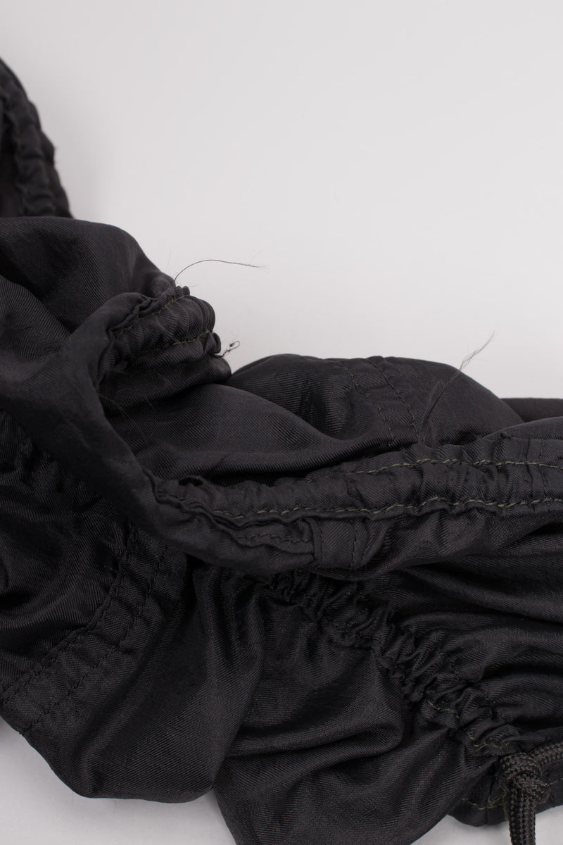 Norma Kamali OMO Rare Signature Black Parachute Jacket Coat