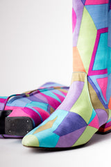 Kenneth Cole Geometric Graphic Print Mod Boot