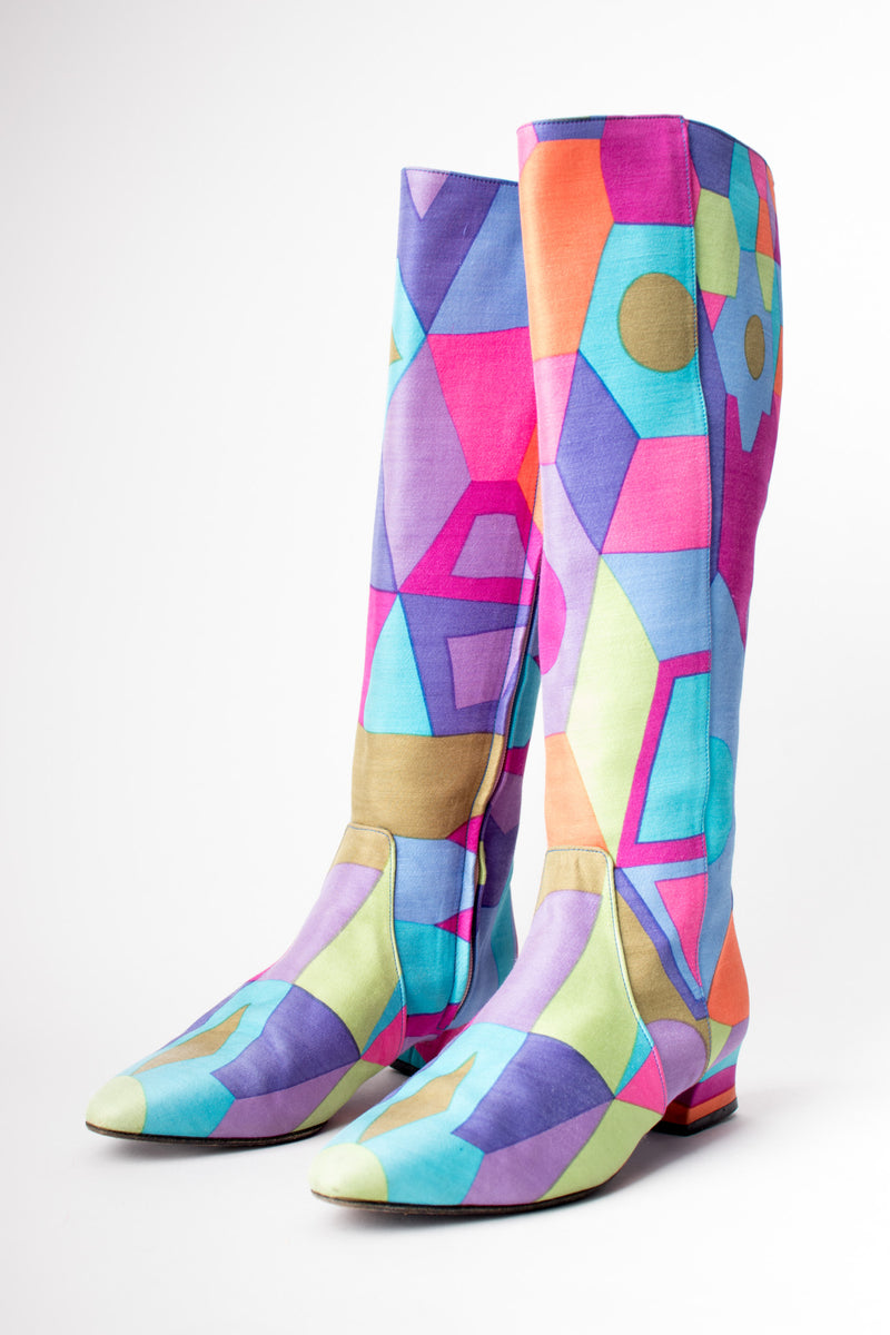 Kenneth Cole Geometric Graphic Print Mod Boot
