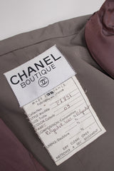 Chanel Greige Belted Trench Overcoat Raincoat