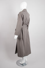 Chanel Greige Belted Trench Overcoat Raincoat