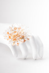 Alexis Lahellec Crystal Stalactite Flower Cocktail Ring