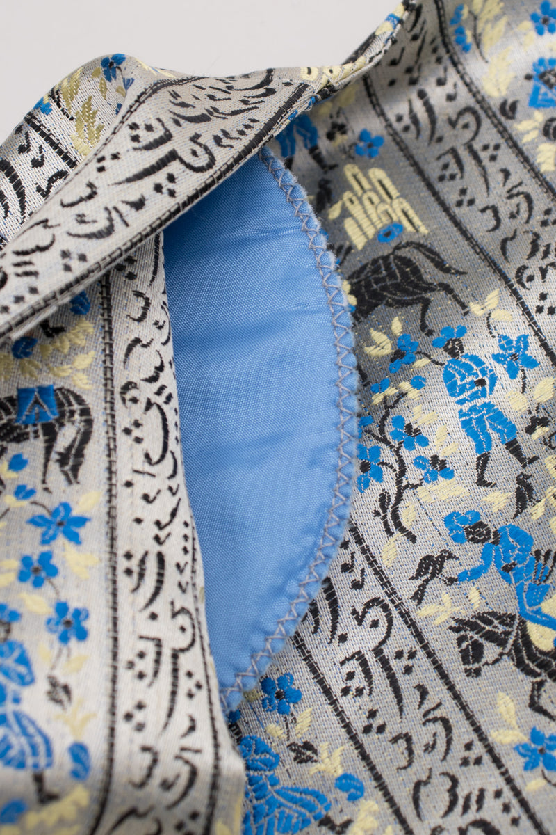 Moroccan Equestrian Tbourida Vintage Satin Brocade Jacket & Pant Set