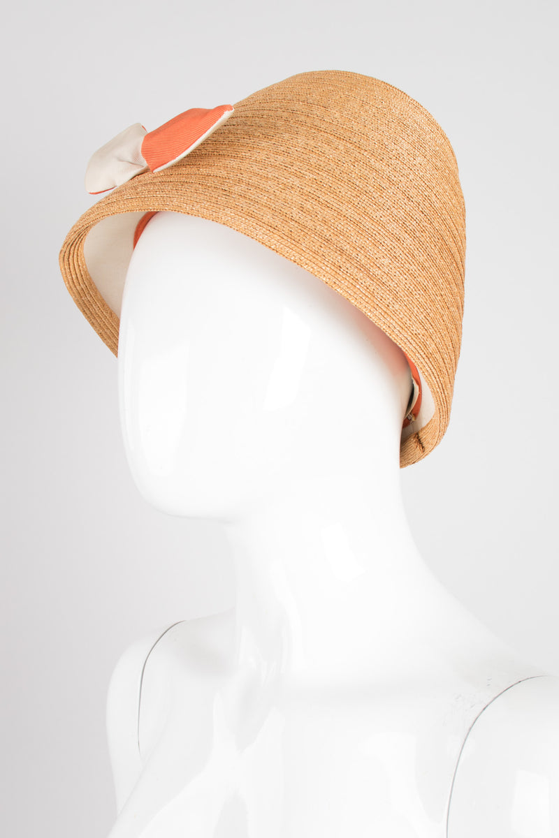 Miss Dior by Christian Dior Straw Peach Basket Hat