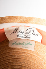 Miss Dior by Christian Dior Straw Peach Basket Hat