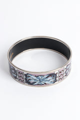 Vintage Hermés Deco Ribbon Wide Enamel Bracelet front top angle @ Recess LA