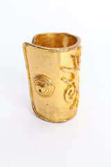 Vintage Edouard Rambaud Flaming Heart Wide Chunky Cuff Side at Recess LA