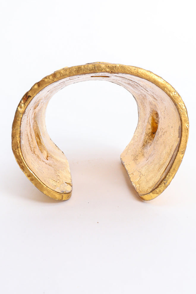 Vintage Edouard Rambaud Flaming Heart Wide Chunky Cuff Edge at Recess LA