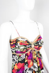 Rickie Freeman for Teri Jon Nites Floral Sweetheart Spaghetti Strap Dress