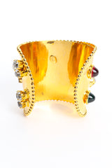 Vintage Sorrell Hammered Cabochon Crystal Cuff I Inside Cuff at Recess LA