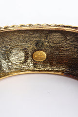 Vintage Les Bernard Cabochon Bangle Bracelet Cartouche at Recess LA