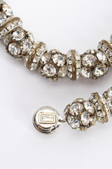 Vintage Diva Crystal Cluster Ball Rope Choker cartouche at Recess LA