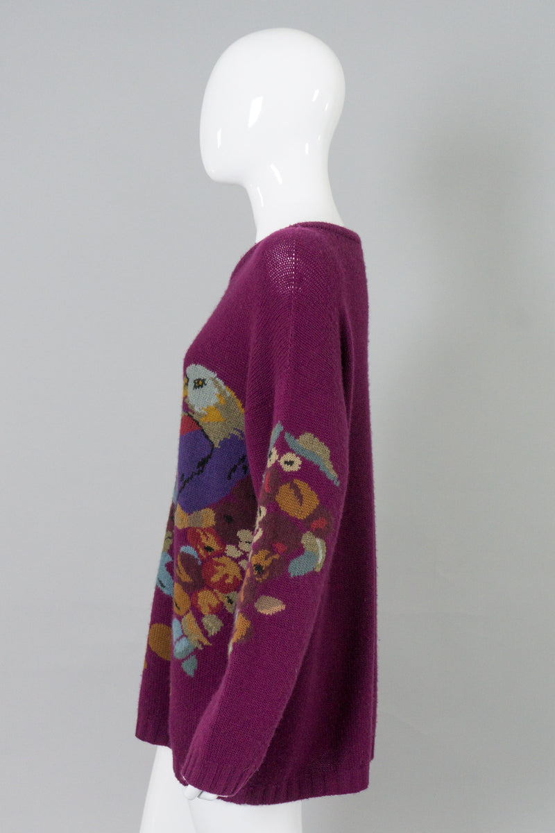 Krizia Maglia Cashmere Blend Jungle Boyfriend Sweater – Recess