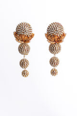 Vintage Rhinestone Filigree Ball Drop Earrings hang at Recess Los Angeles