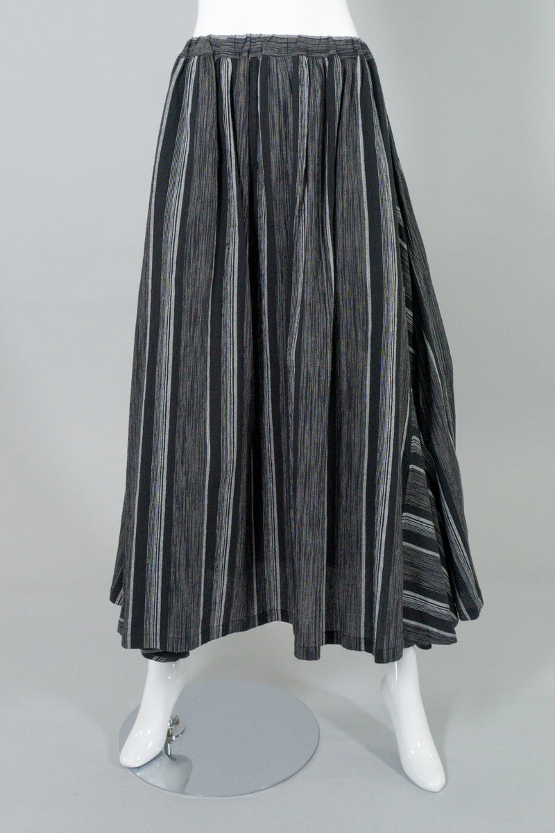 Issey Miyake Plantation Shijira-Ori Striped Skirt