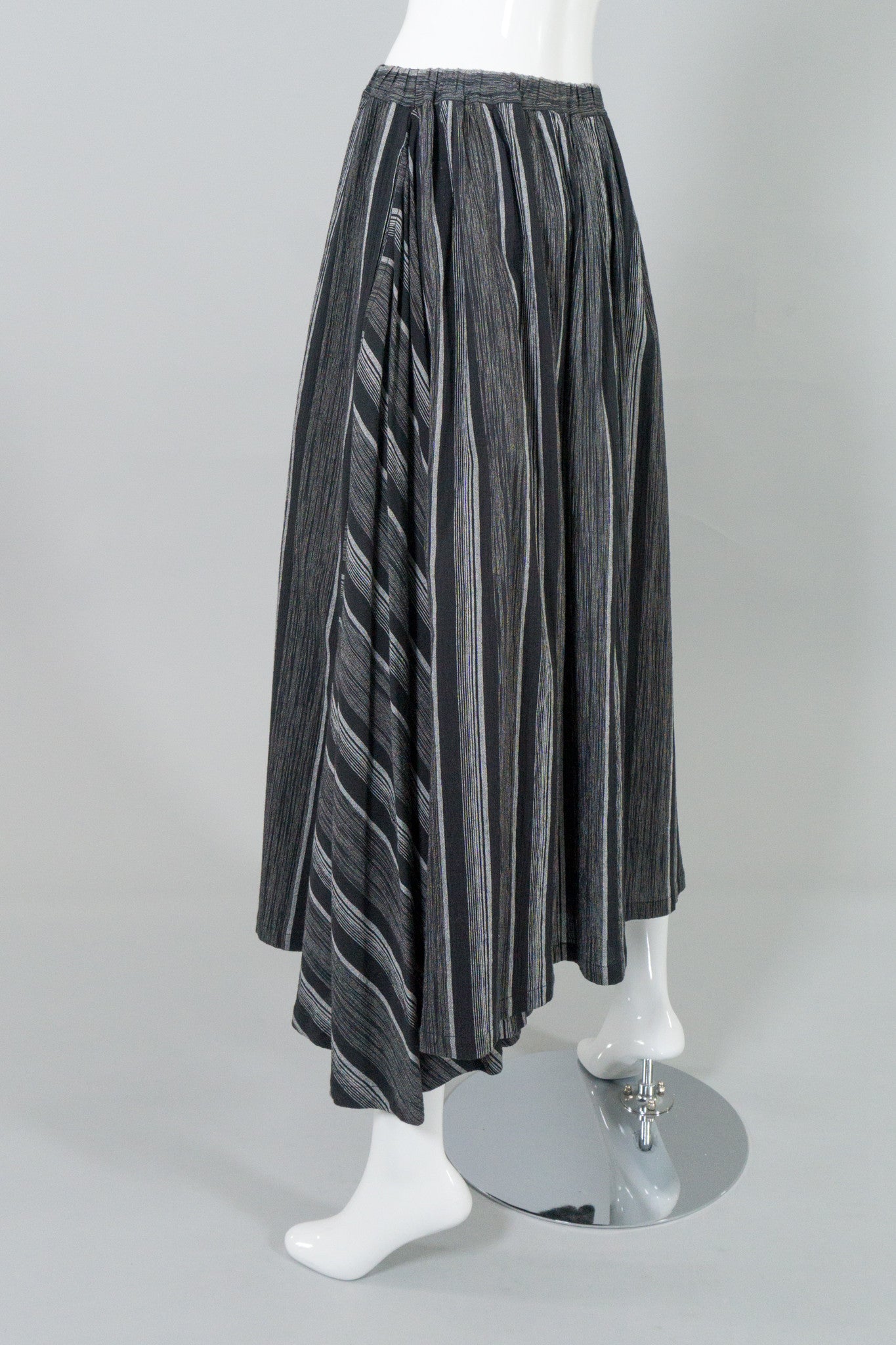 Issey Miyake Plantation Shijira-Ori Striped Skirt