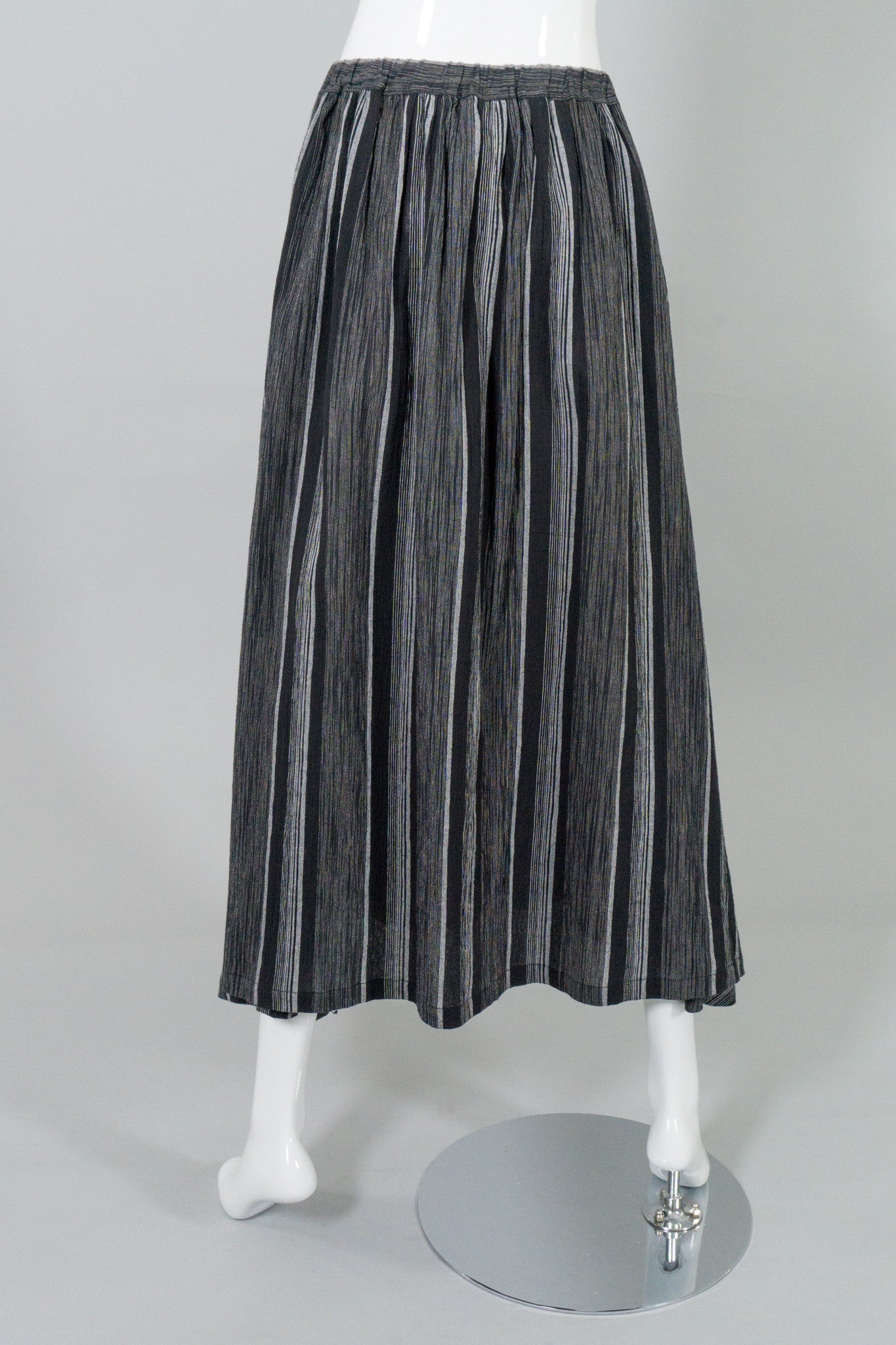 Issey Miyake Plantation Shijira-Ori Striped Skirt