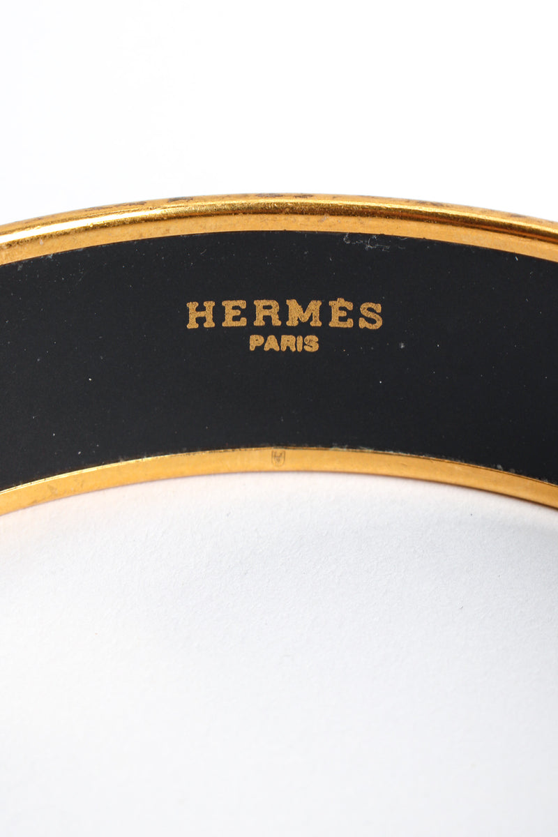 Vintage Hermés Cloud Horse Wide Enamel Bracelet signed @ Recess LA