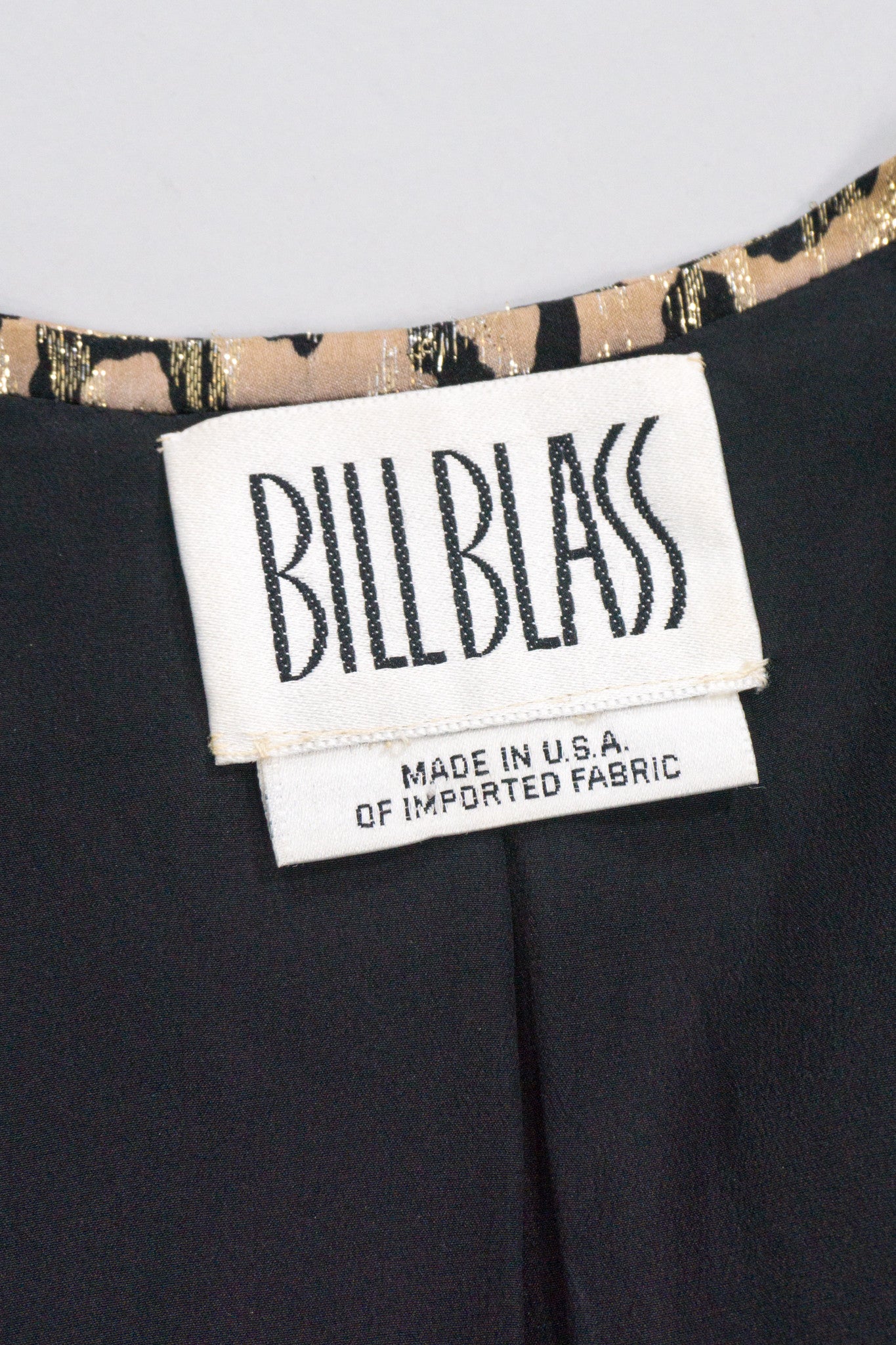 Bill Blass Vintage Label