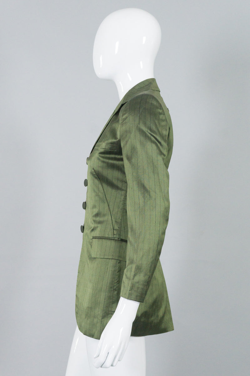Jean Paul Gaultier Classique Silk Pinstripe Jacket – Recess