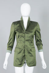 Jean Paul Gaultier Classique Silk Pinstripe Jacket