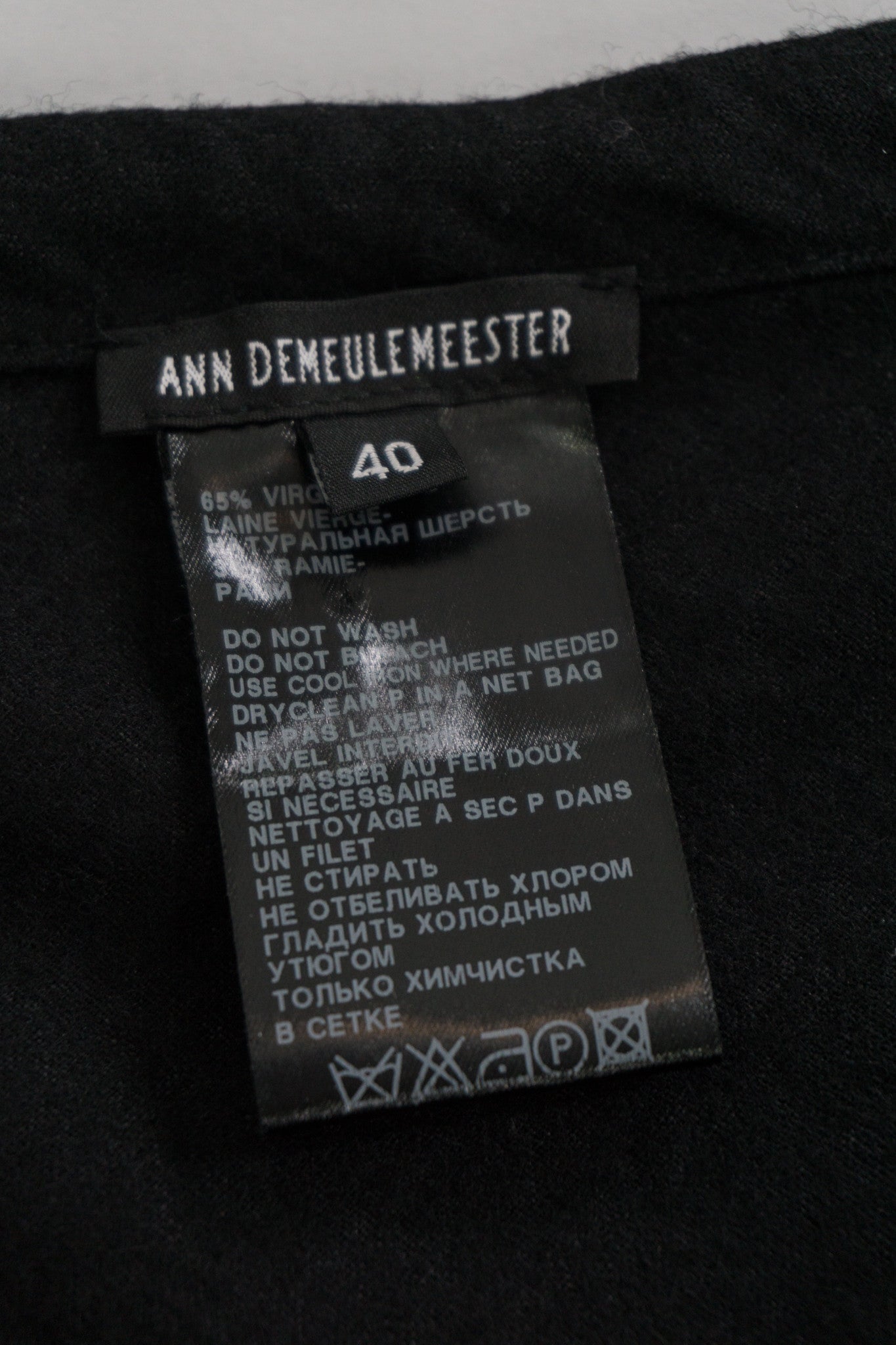 Ann Demeulemeester Label