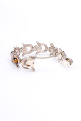 Unsigned Horseshoe Link Tiger Eye Bracelet unclasped @ Recess LA