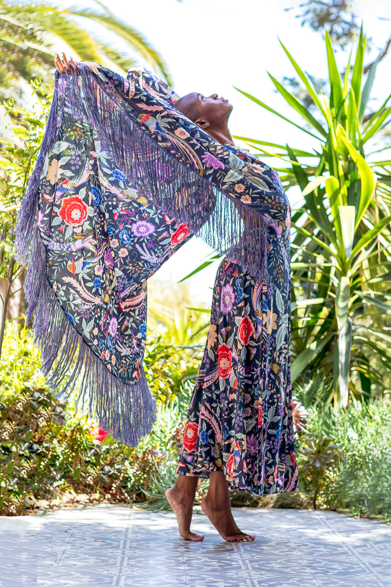 vintage missoni dress Embroidered Lam open back Vintage Missoni knit long sleeve