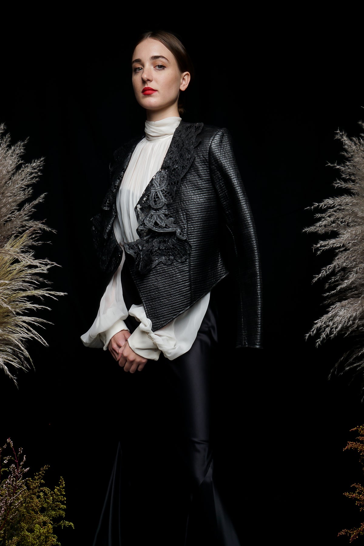 Vintage Gianfranco Ferre Quilted Leather Lace Jacket – Recess