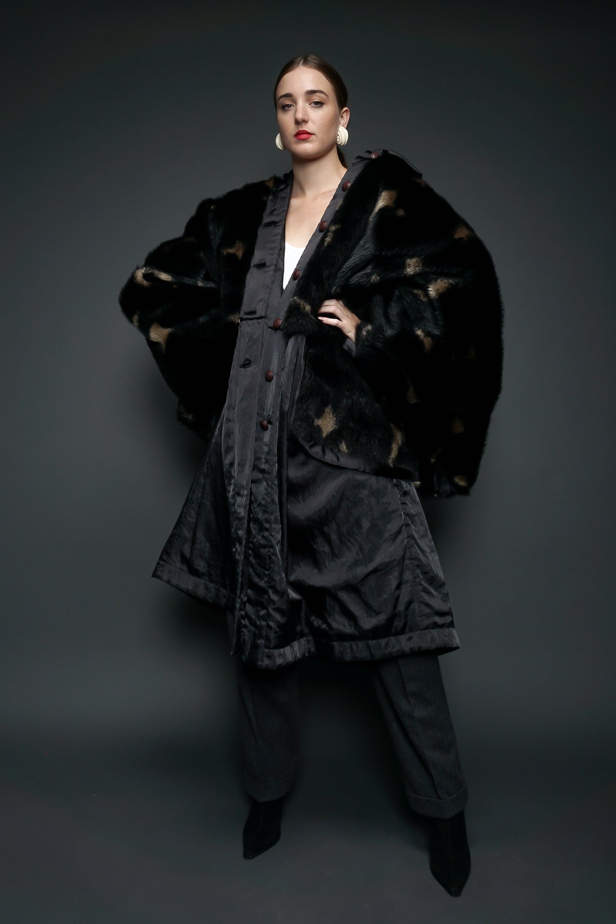 Vintage Issey Miyake Avant Garde Faux Fur Overcoat – Recess