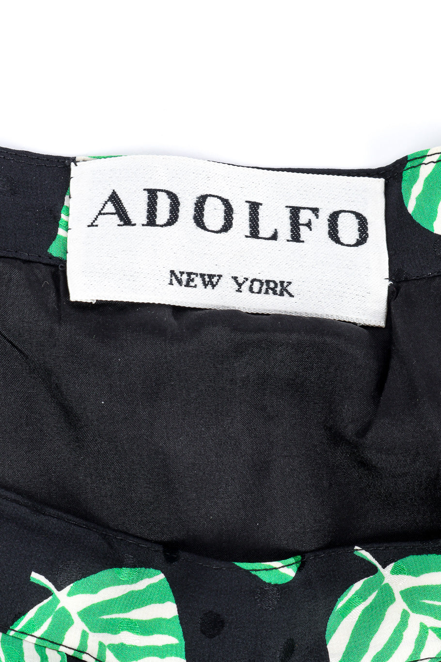 Adolfo leaf print skirt designer label  @recessla