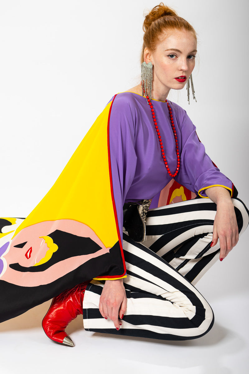 Glamorous fringe rhinestone marquise drop earrings by Kirks Folly on model @recessla