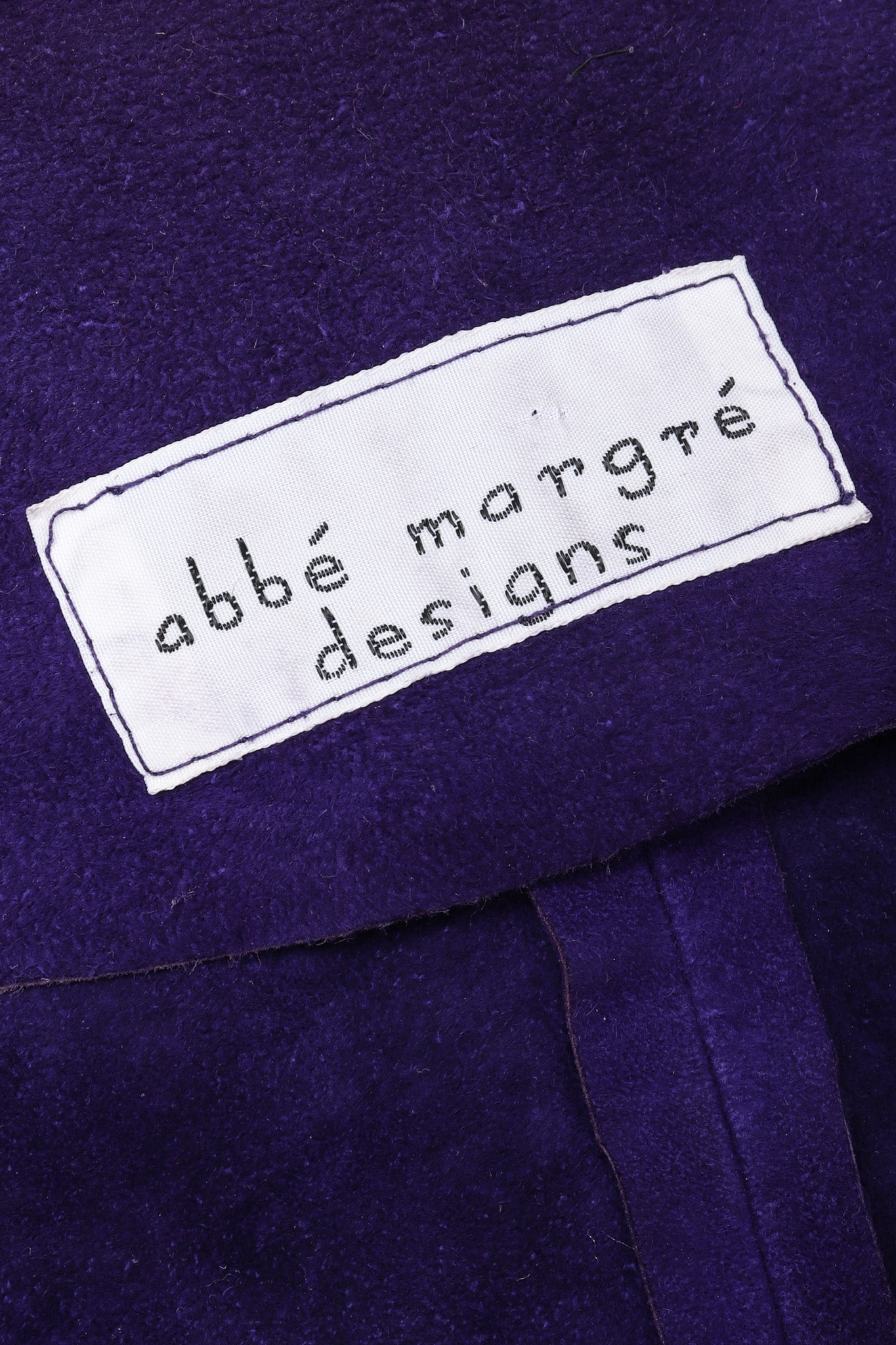 Vintage Abbé Margré Tissue Suede Tank Skirt ensemble label @ Recess LA