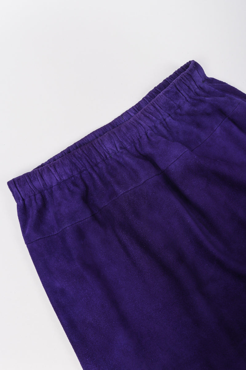Vintage Abbé Margré Tissue Suede Tank Skirt ensemble waistband @ Recess LA