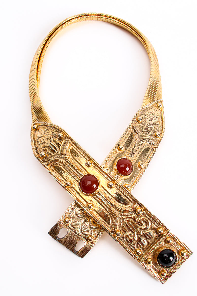 Vintage Accessocraft Byzantine Cathedral Buckle Metal Stretch Belt at Recess Los Angeles