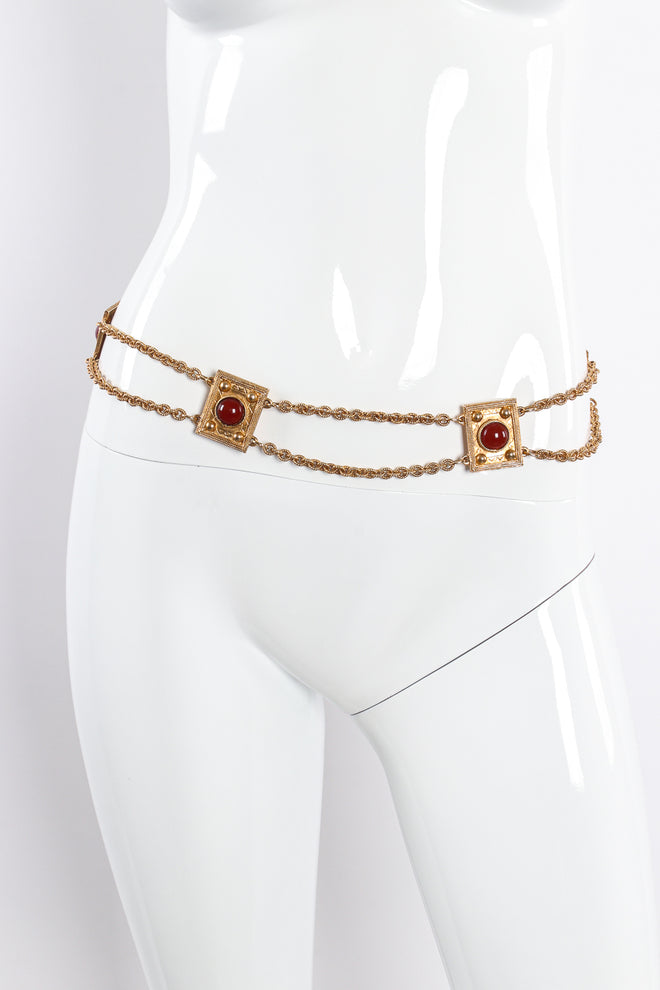 rope chain link statement belt by Accessocraft on mannequin @recessla