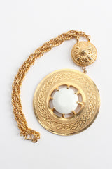 Vintage Accessocraft Stoned Double Pendant Necklace creative front @ Recess Los Angeles