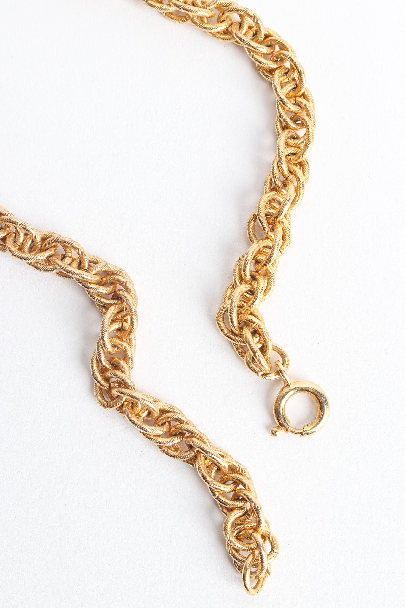 Vintage Accessocraft Stoned Double Pendant Necklace clasp @ Recess Los Angeles